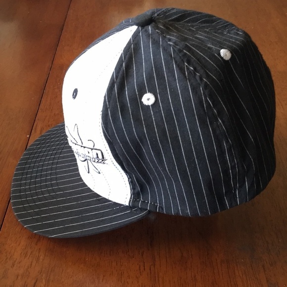 MotorSports Hat Black & White Pinstripe Motocross - Picture 5 of 8